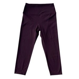 Balance Collection Leggings Womens Plum Capri Mid Rise Size Medium